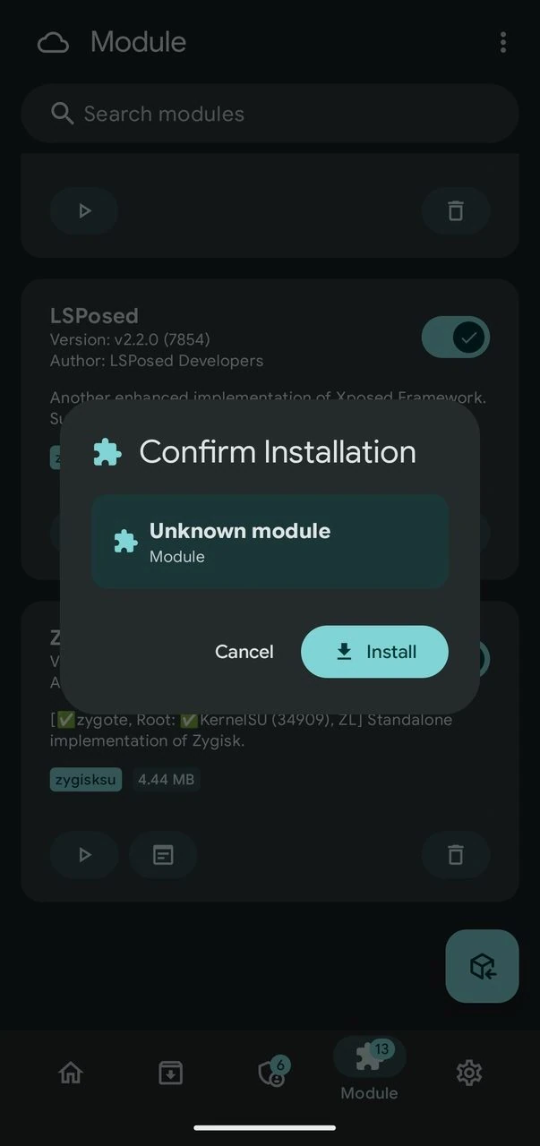 LSPosed Framework ZIP install guide
