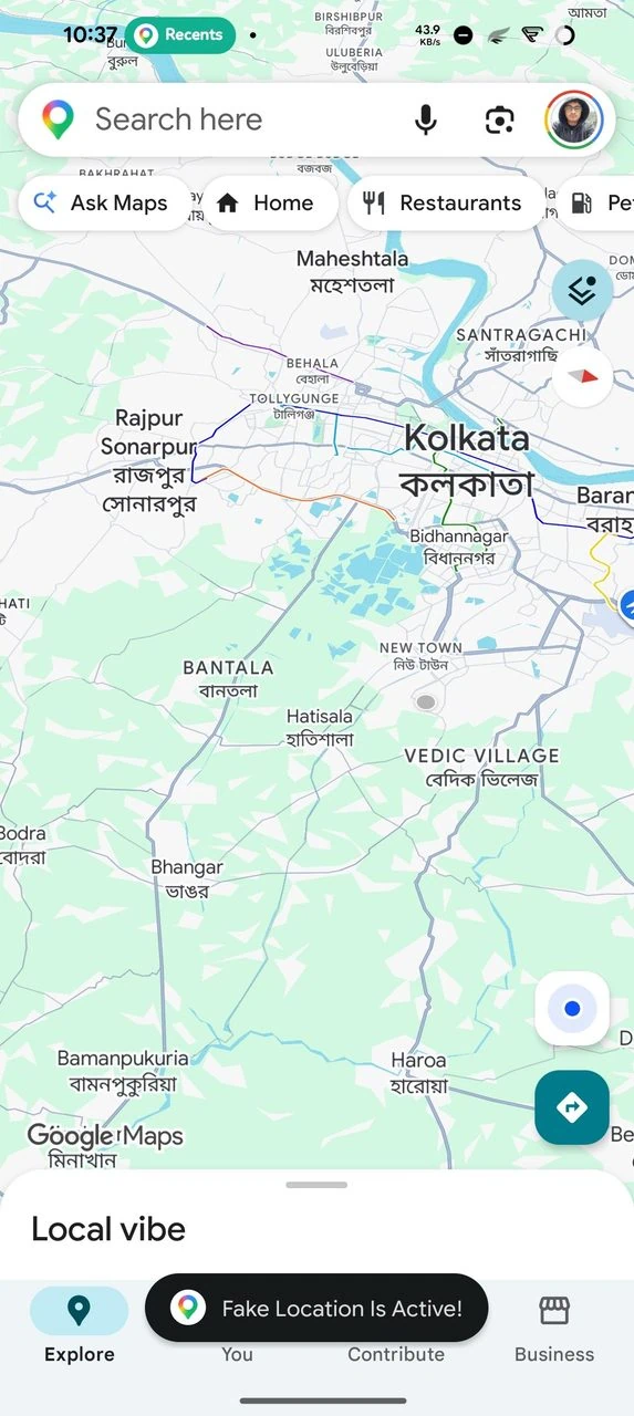 spoof Android device location google map app Android with XposedFakeLocation
