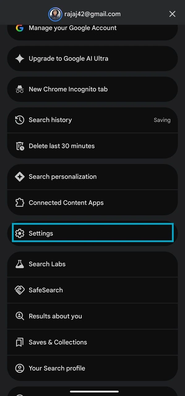 Enable Use Screenshot option in Google Gemini google setting